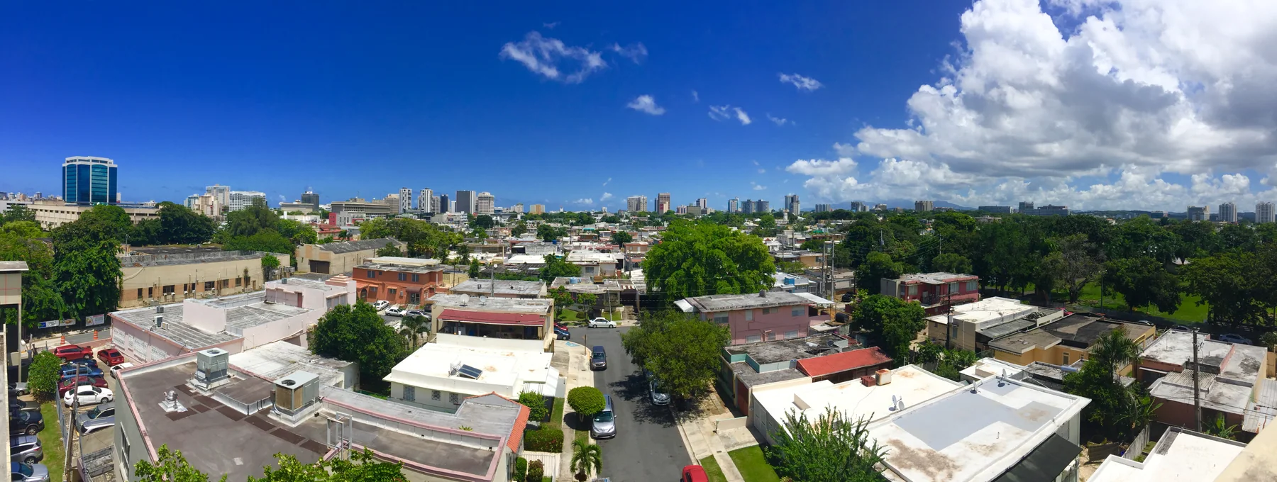 Panoramic view across San Juan from Hato Rey to Rio Piedras